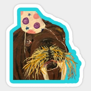 Disinterested Party Guest Walrus (no background) Sticker